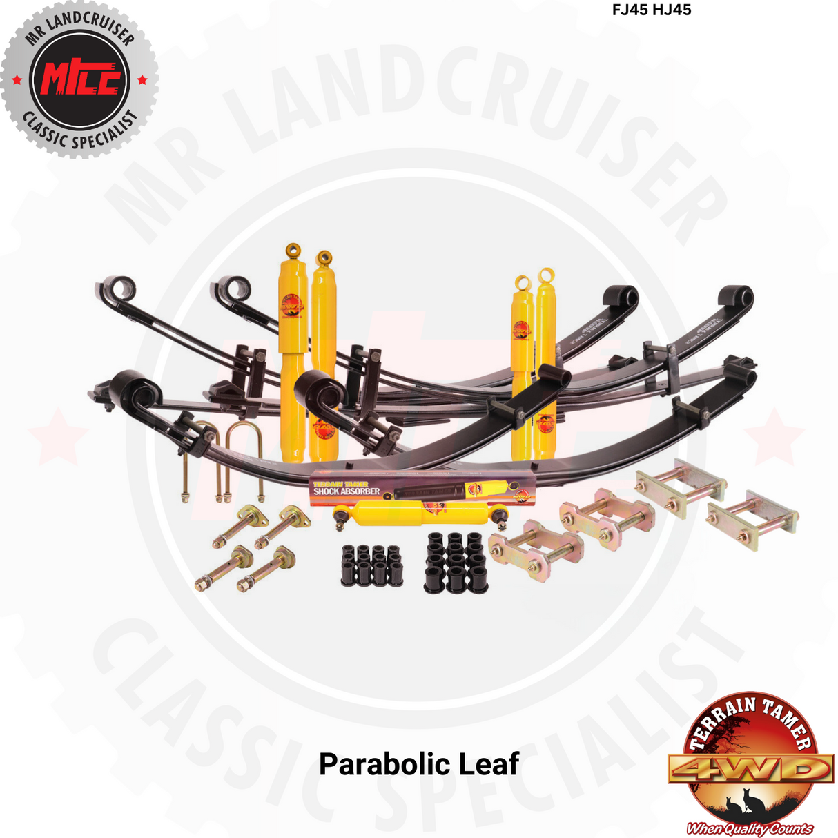 Parabolic Leaf Full suspension kit for toyota landcruiser FJ45 and HJ45 suitable for 1969 - 1980 models