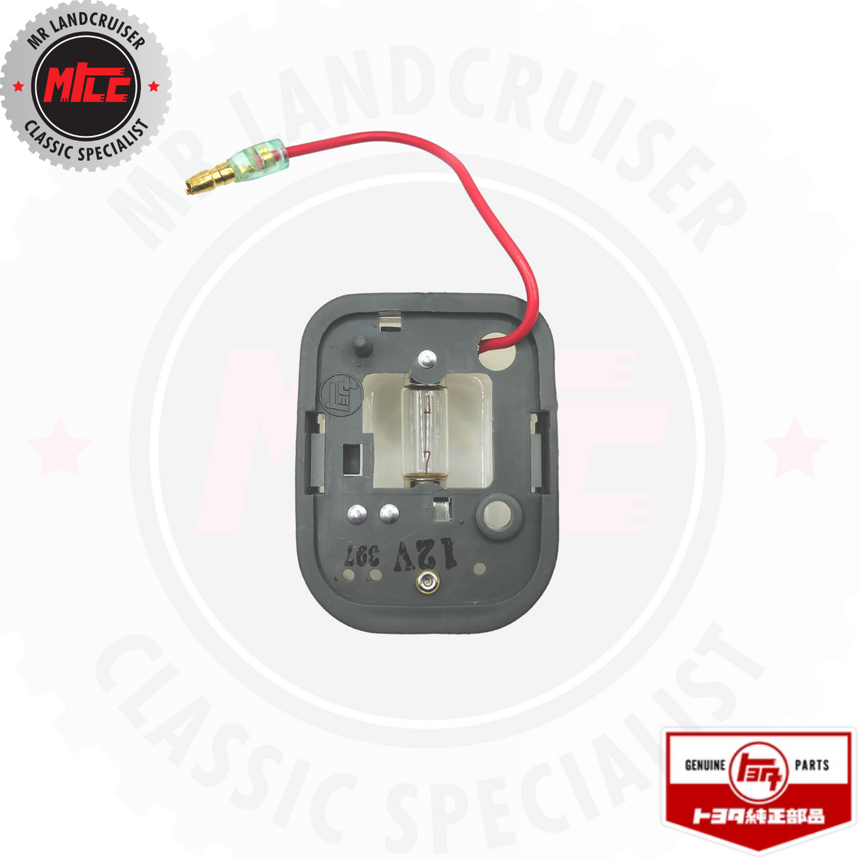 Bottom view of Toyota Landcruiser OEM Interior Dome Light Lamp Assembly