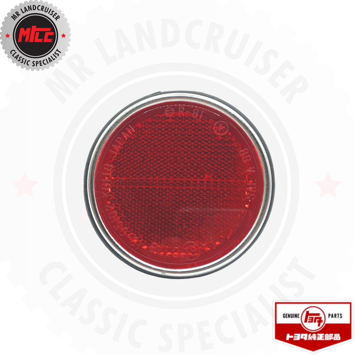 Front View of Rear Reflector for SWB 40 Series Toyota Landcruiser