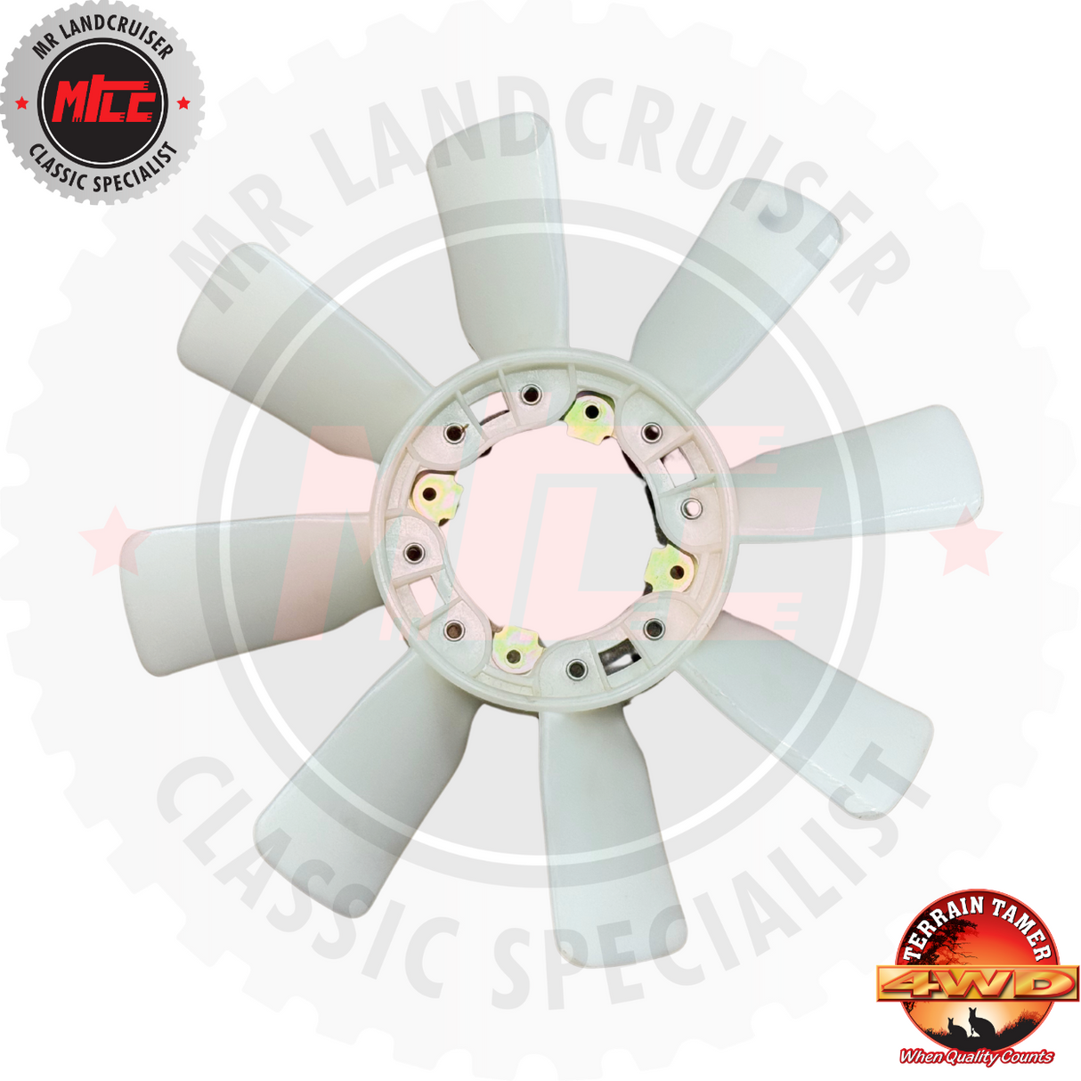 rear view of Fan Blade 8 Blades suits 2H HJ47 Toyota Landcruiser 08/1980 - 12/1984