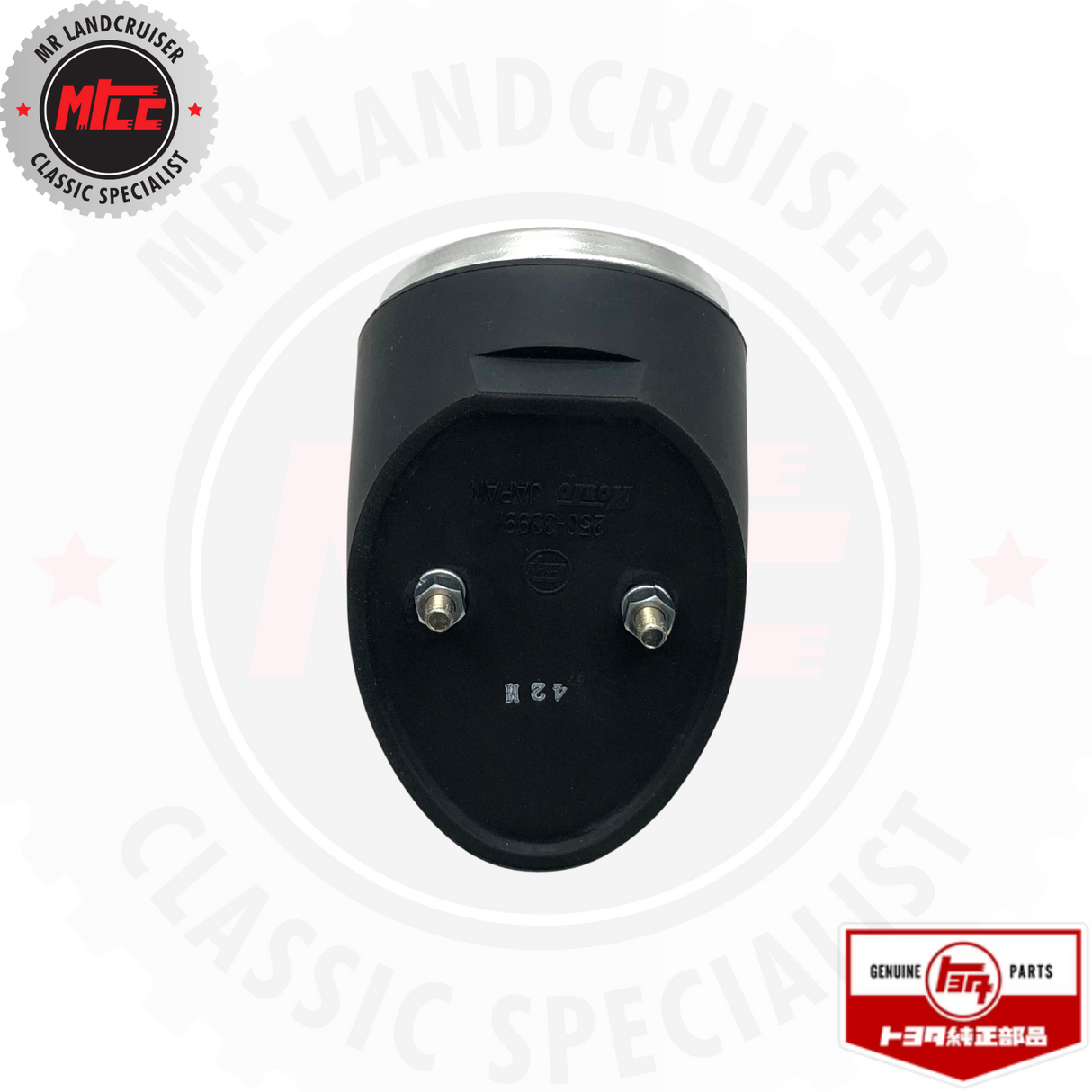 Bottom view of Rear Reflector for SWB 40 Series Toyota Landcruiser