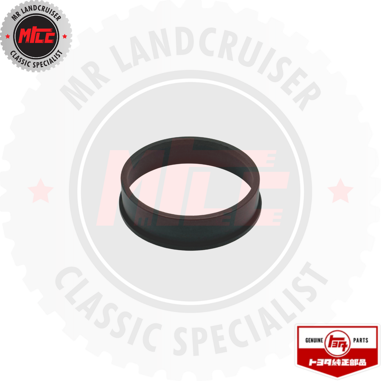 rear view of Genuine Toyota Gasket Pipe Seal Air Cleaner to Carburettor suits 40, 45, & 55 Series Landcruiser
