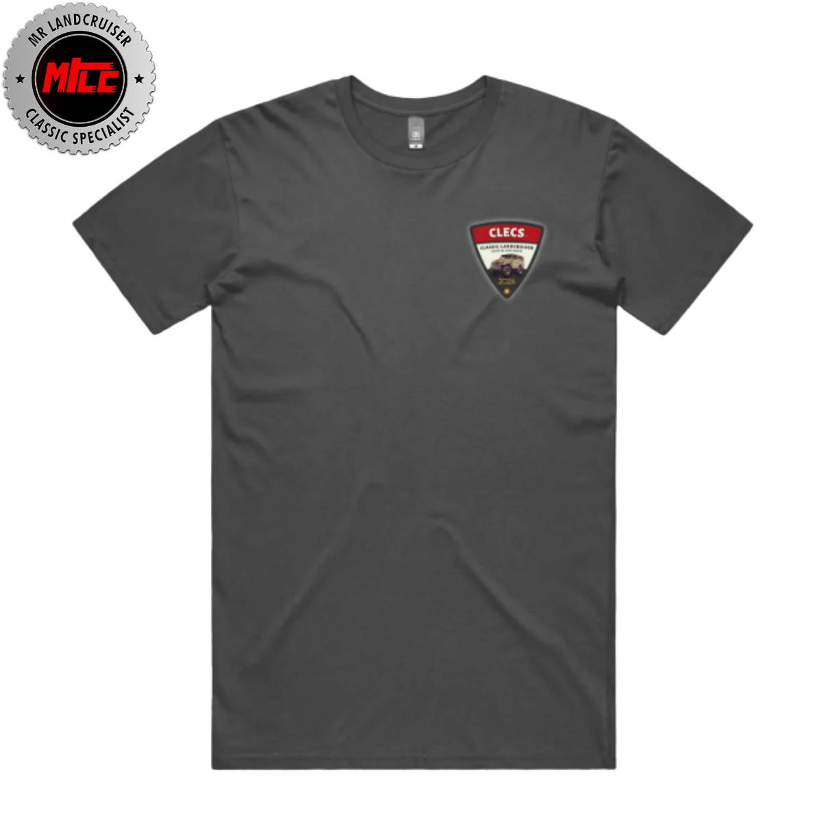 CLECS 2026 Crew Neck Short Sleeve T-Shirt - Charcoal
