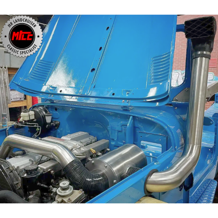 LCS 3.5" Stainless Steel Snorkel – Toyota Landcruiser 40 Series | Laser Cut Bracket | LH or RH