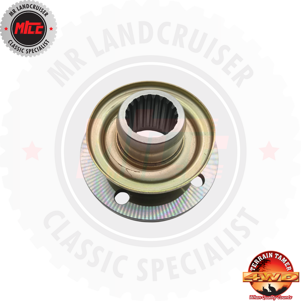 top view of 4WD Differential Pinion Flange 4 Bolt Holes