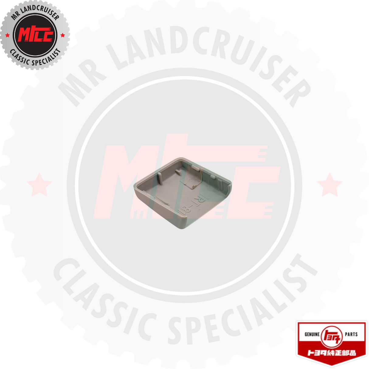 inverted view of Genuine Toyota Rear View Mirror Base Cover 40 Series Landcruiser