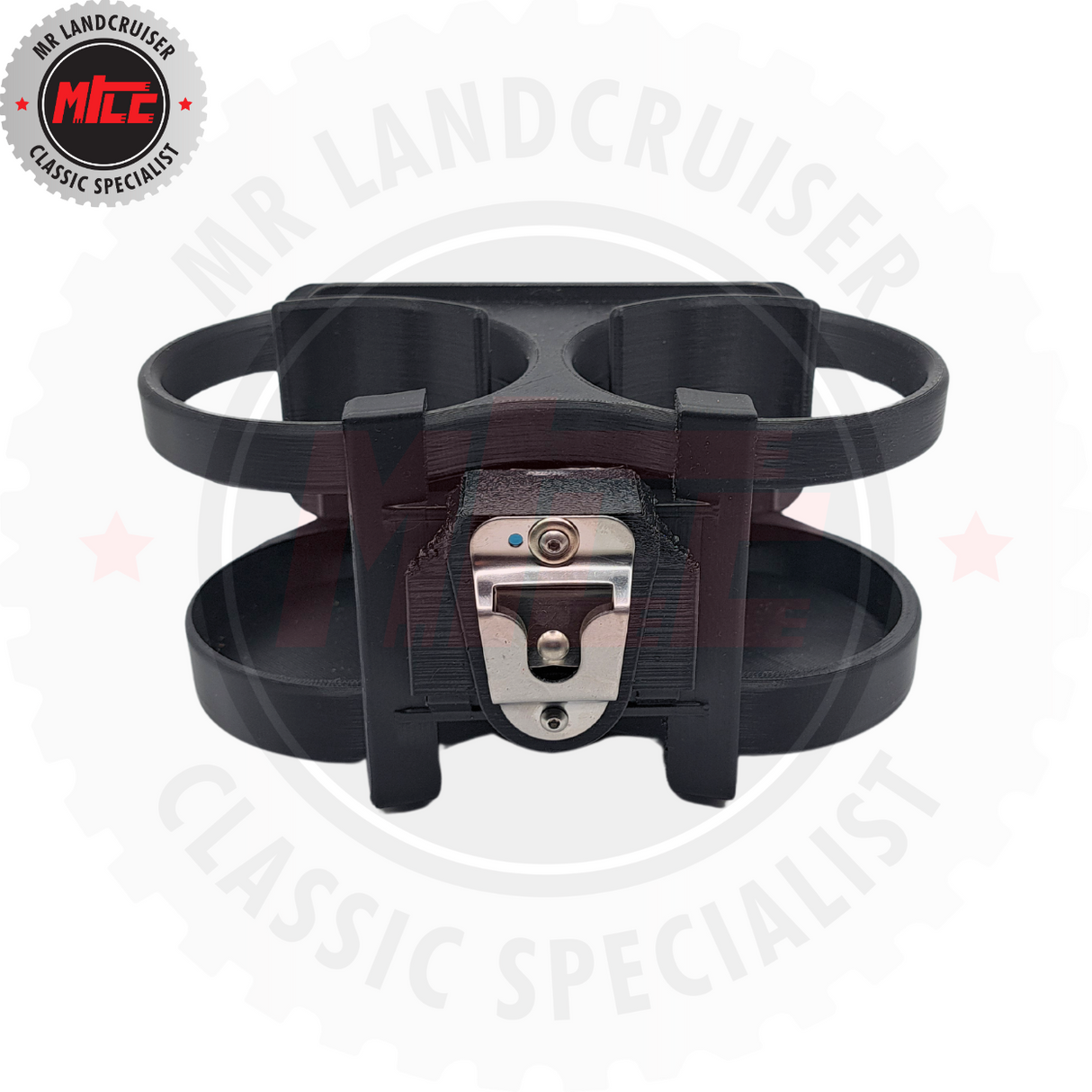 front mic mount view of Double Cup Holder Suits 40 & 45 Series Toyota Landcruiser