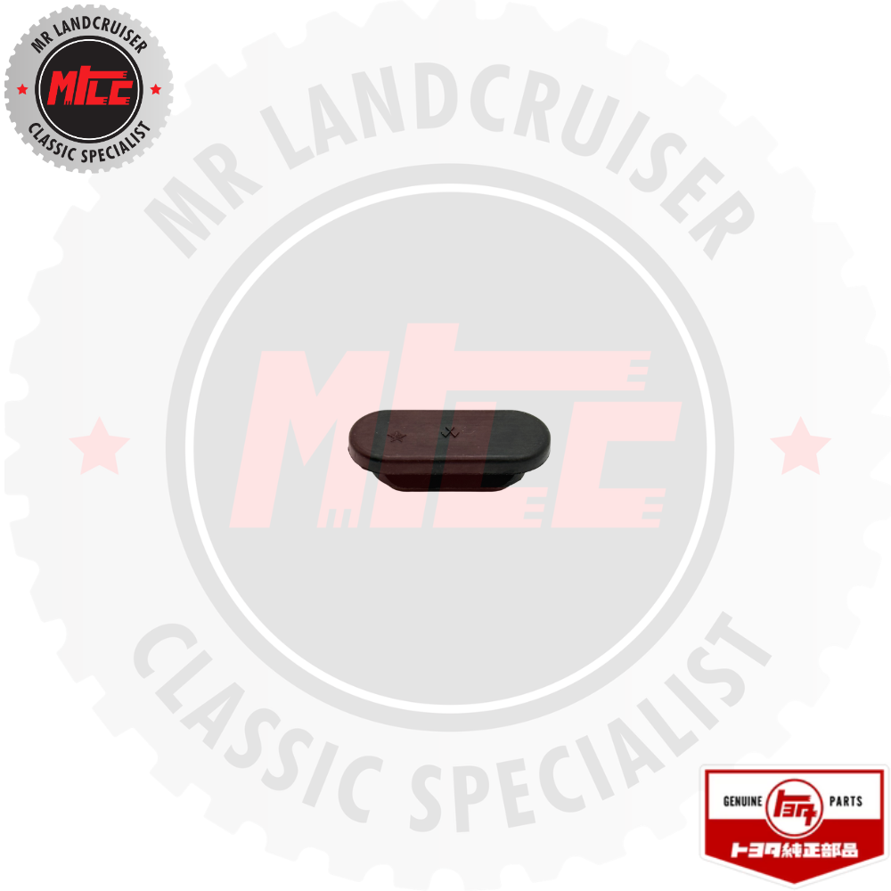rear view of Genuine Plug Grommet Rear Backing Plate suits 40 60 & 70 Series Toyota Landcruiser