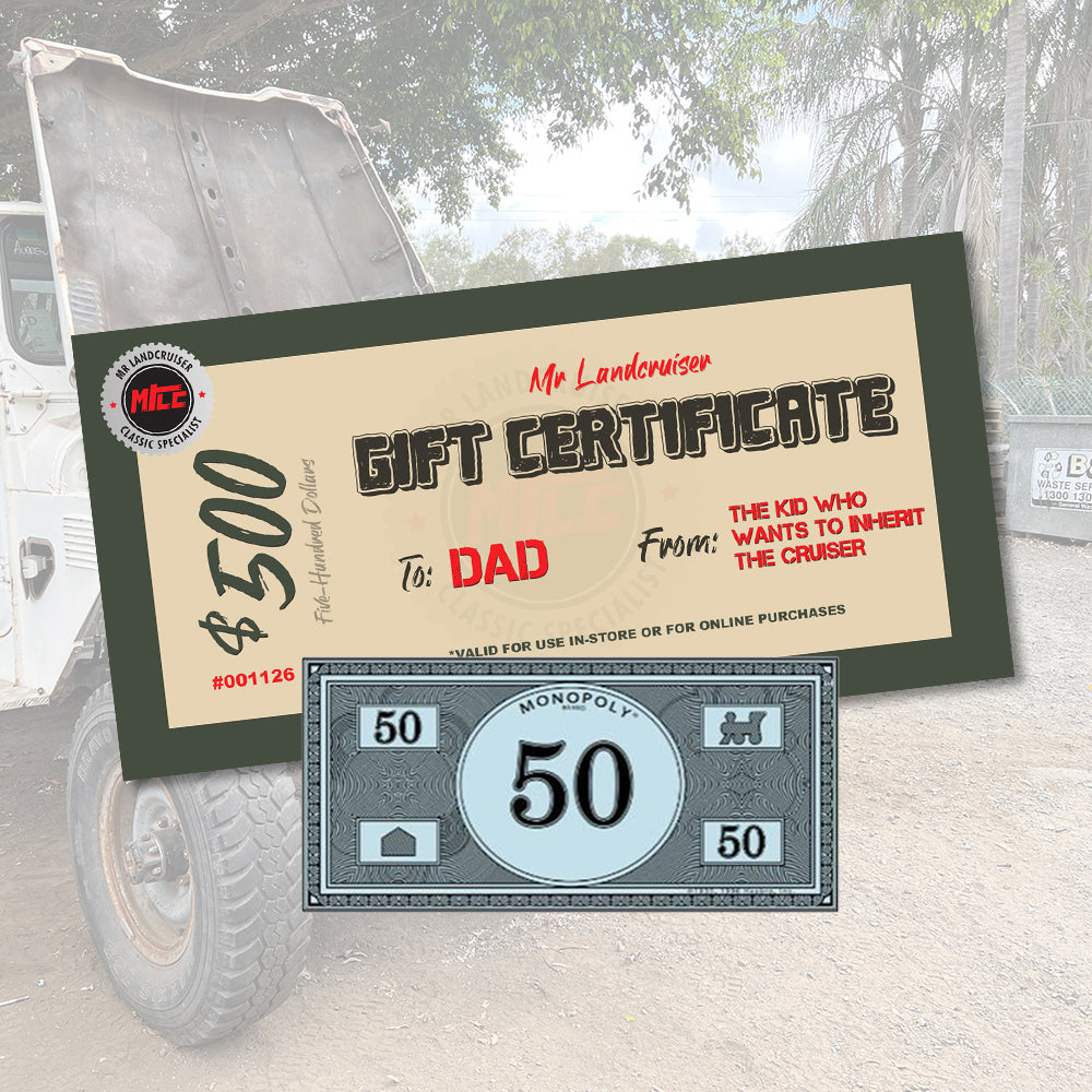 Mr Landcruiser Gift Card