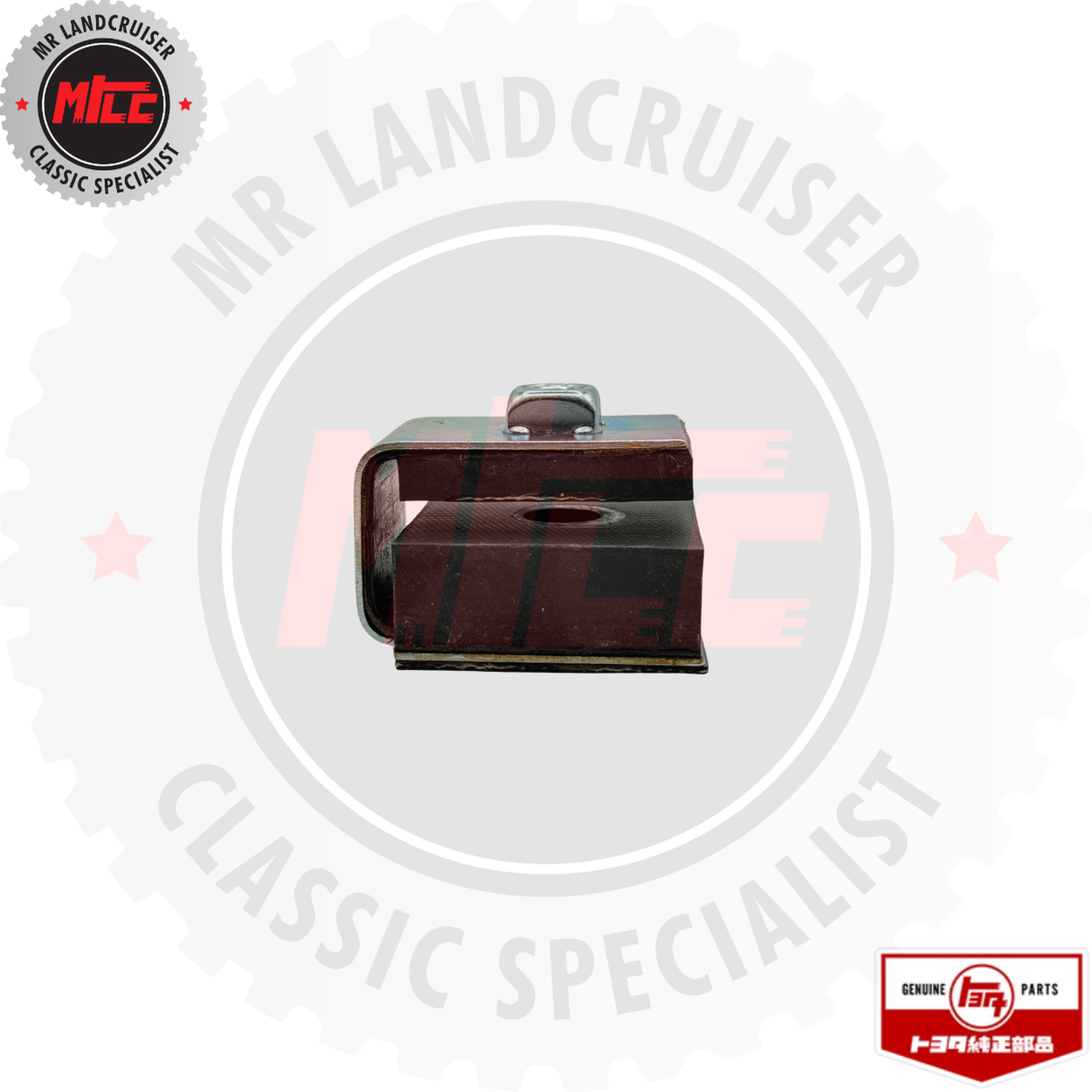 side view of Genuine Toyota Early Body Mount suits 40 Series Landcruiser (