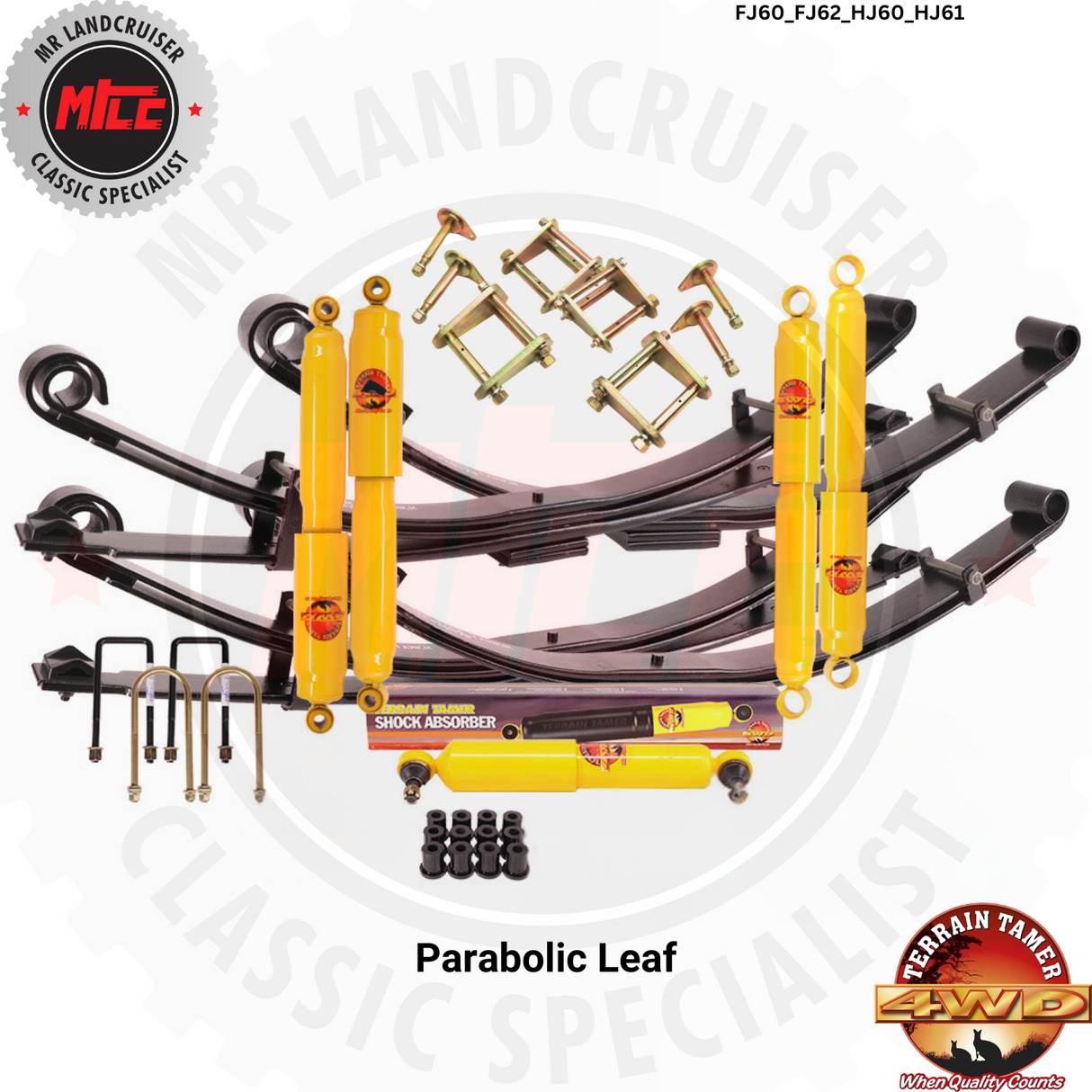 Parabolic Leaf suspension for toyota landcruiser FJ60 FJ62 HJ60 and HJ61