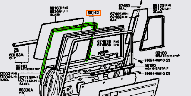 Bailey Channel Rear Door Suit 60 Series Toyota Landcruiser