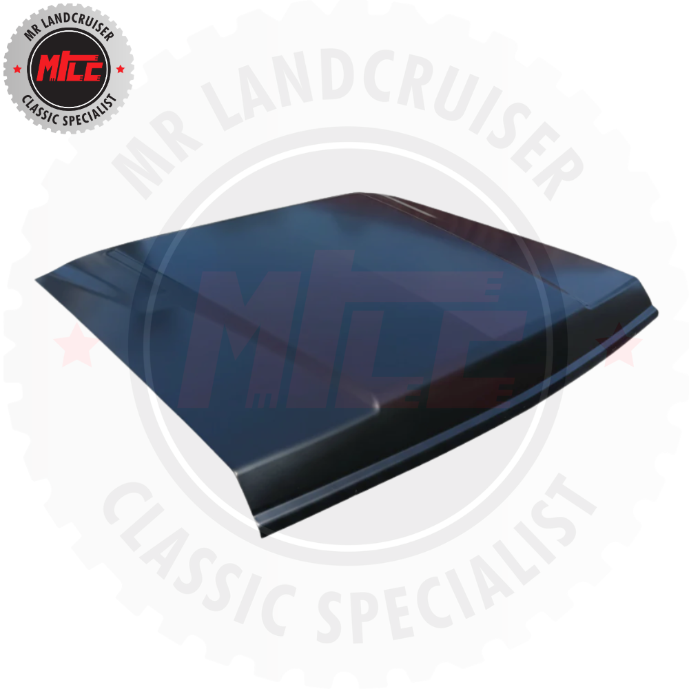 front view of Aftermarket Bonnet suits 60 Series Toyota Landcruiser