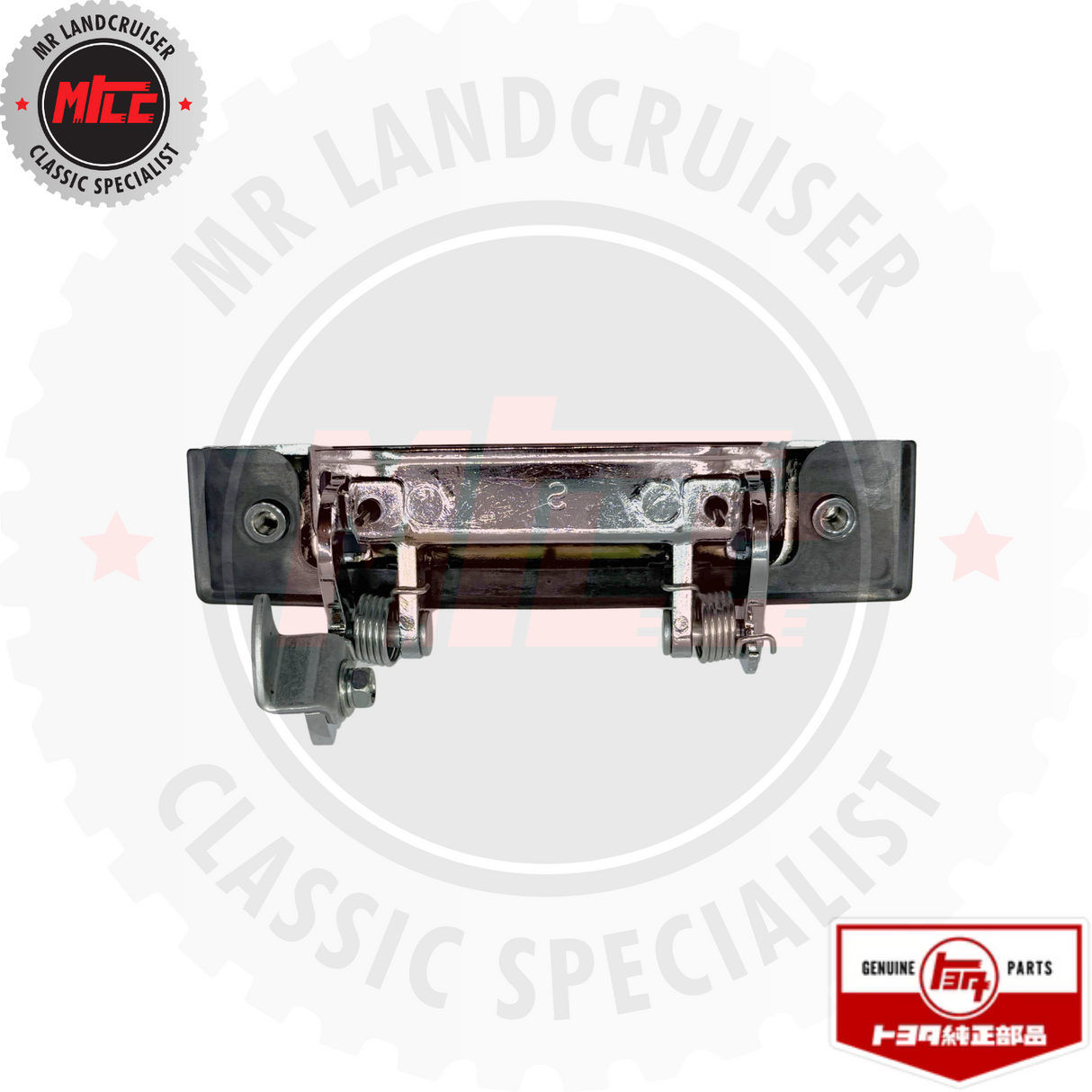 Rear view of Genuine Toyota Front Door Handle suits 60 Series Landcruiser