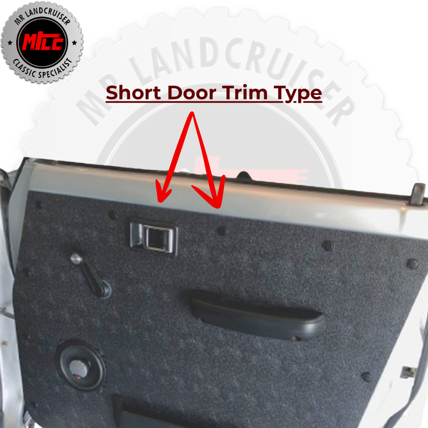 A Rubber Kit suits 60 Series Landcruiser Wagon with Front 1/4 Window, Fixed Side Window & Rear Barn Doors
