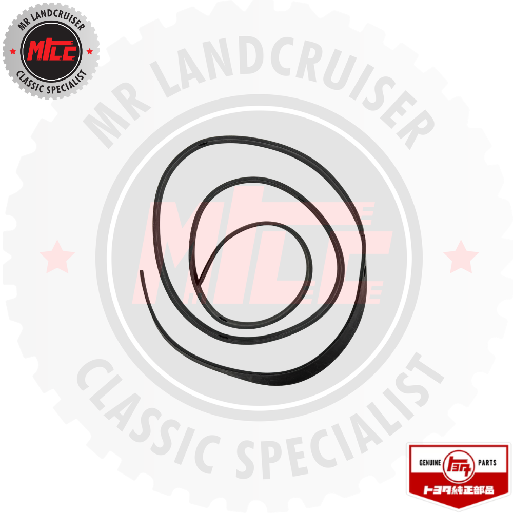 top view of Genuine Packing Rear Upper Side Panel Seal suits 40 Series SWB Landcruiser