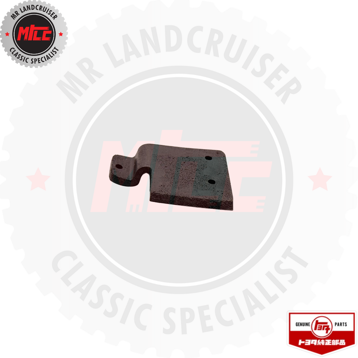 bottom view of Genuine Toyota Left Hand Side Roof Drip Spacer suits 40 Series Toyota Landcruiser 1972 - 1984