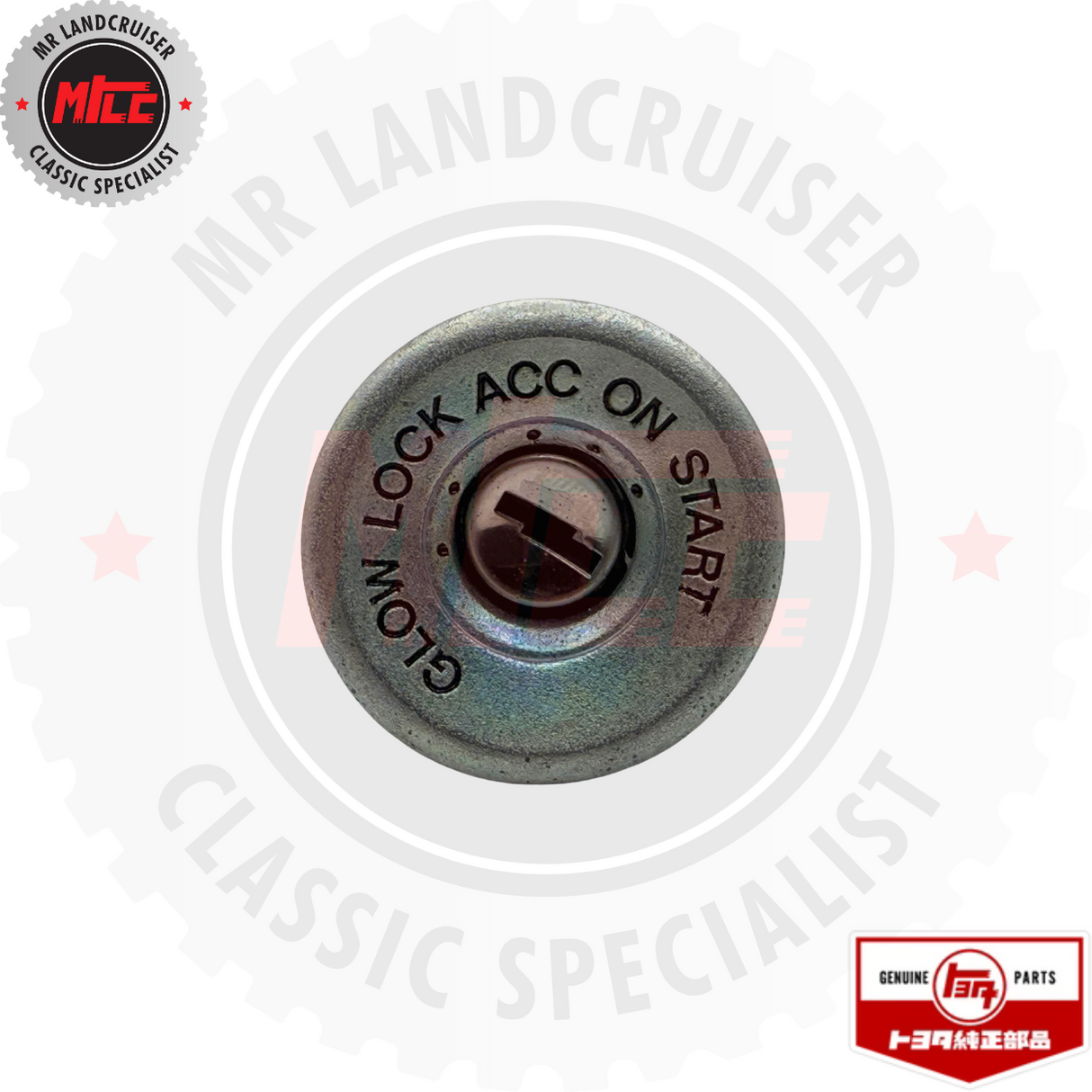 front view of Genuine Toyota Barrel & Key Set Ignition Switch Steering Lock