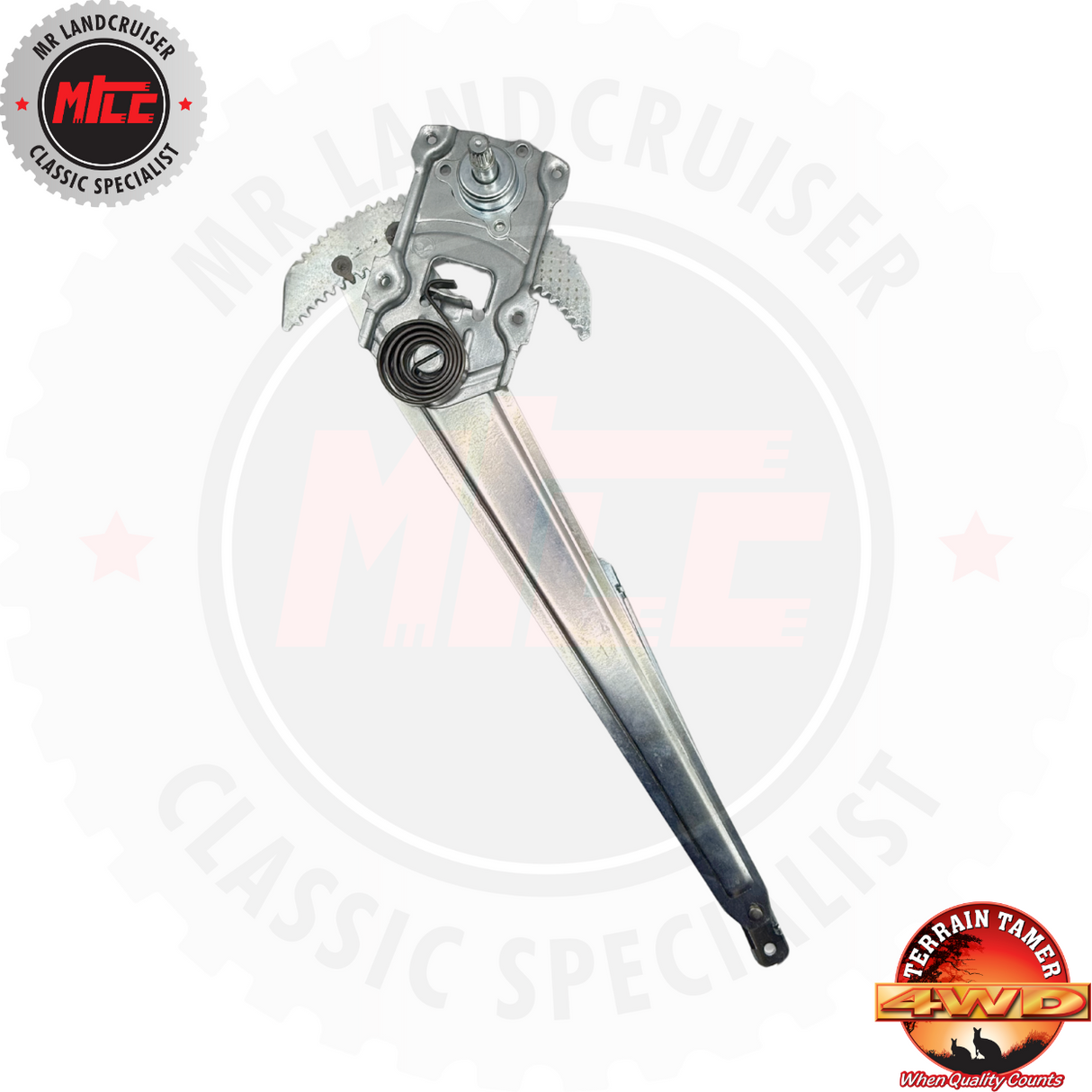 1/4 Glass Window Regulator Front suits 60 Series Landcruiser