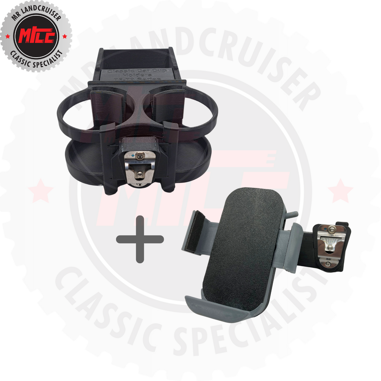 Premium Double Cup Holder Suits 70 Series Toyota Landcruiser 1985 - 2007 Only