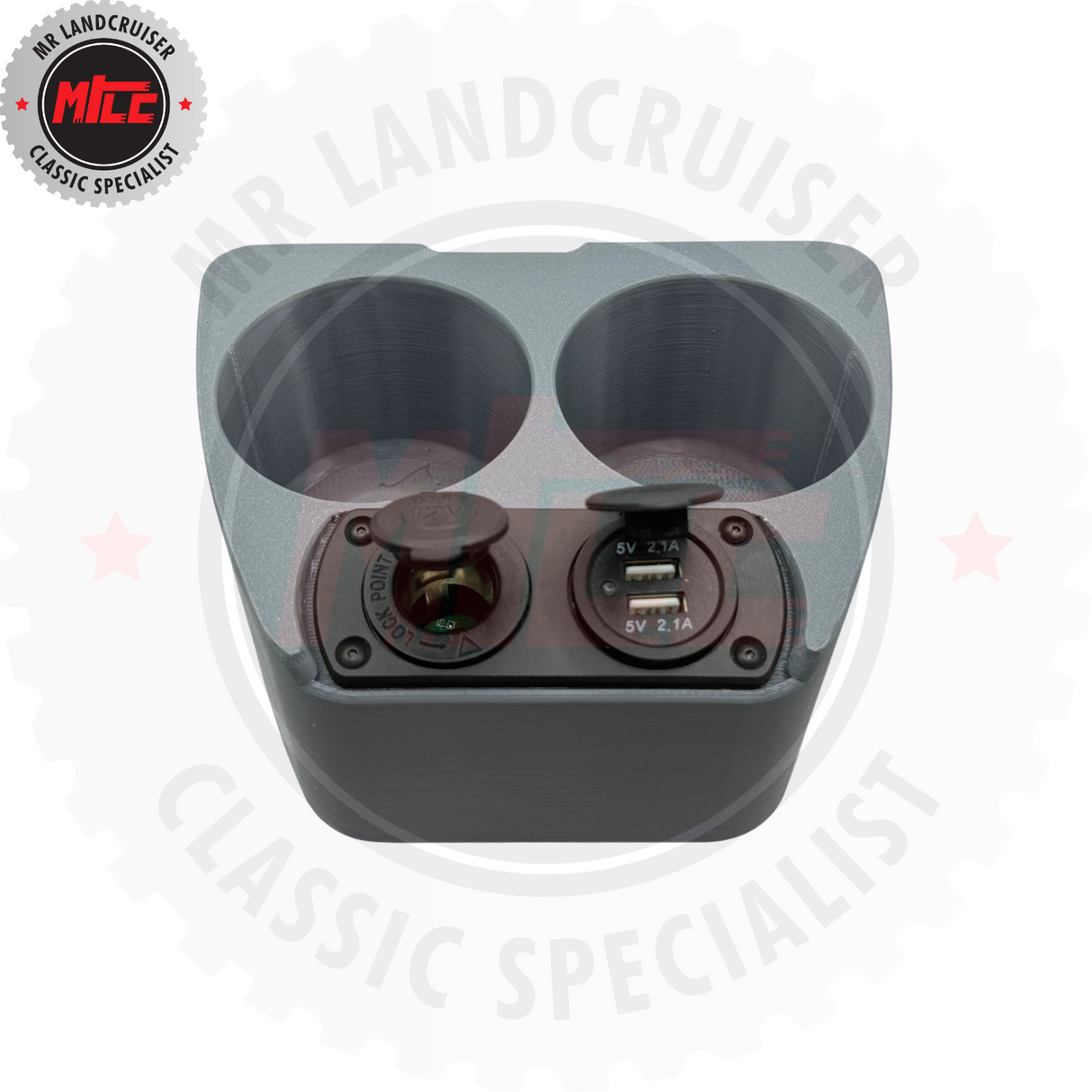 Close up view of Double Cup Holder suits 79 Series