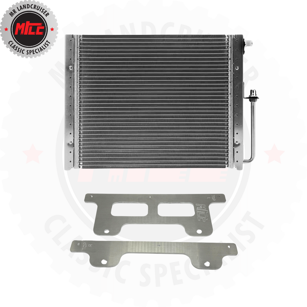 Landcruiser 40 series Universal O-Ring PF Condenser with Brackets