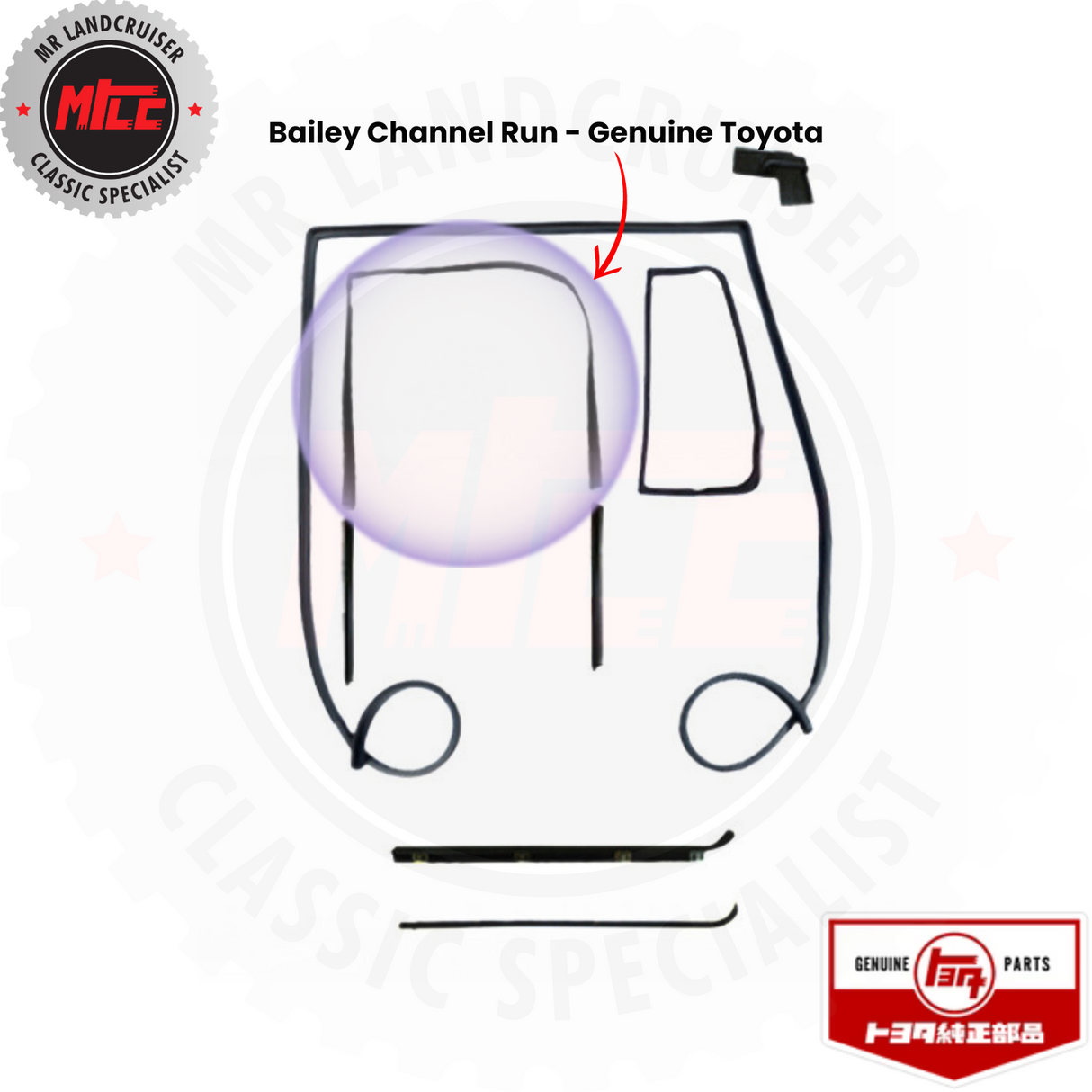 Right Side Late Door 79-84 with 1/4 Vent Seals & Kits