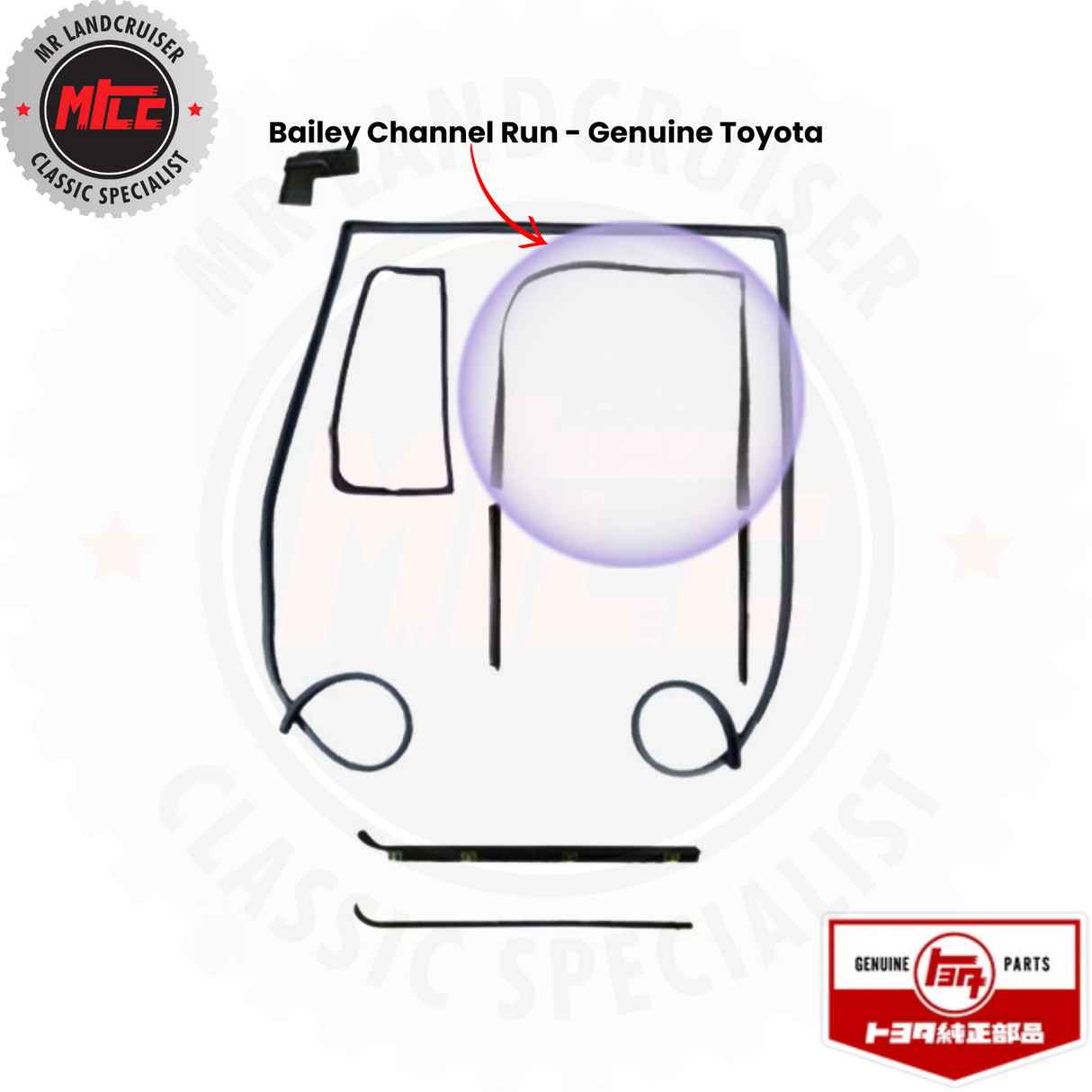 Left Side Late Door 79-84 with 1/4 Vent Seals & Kits