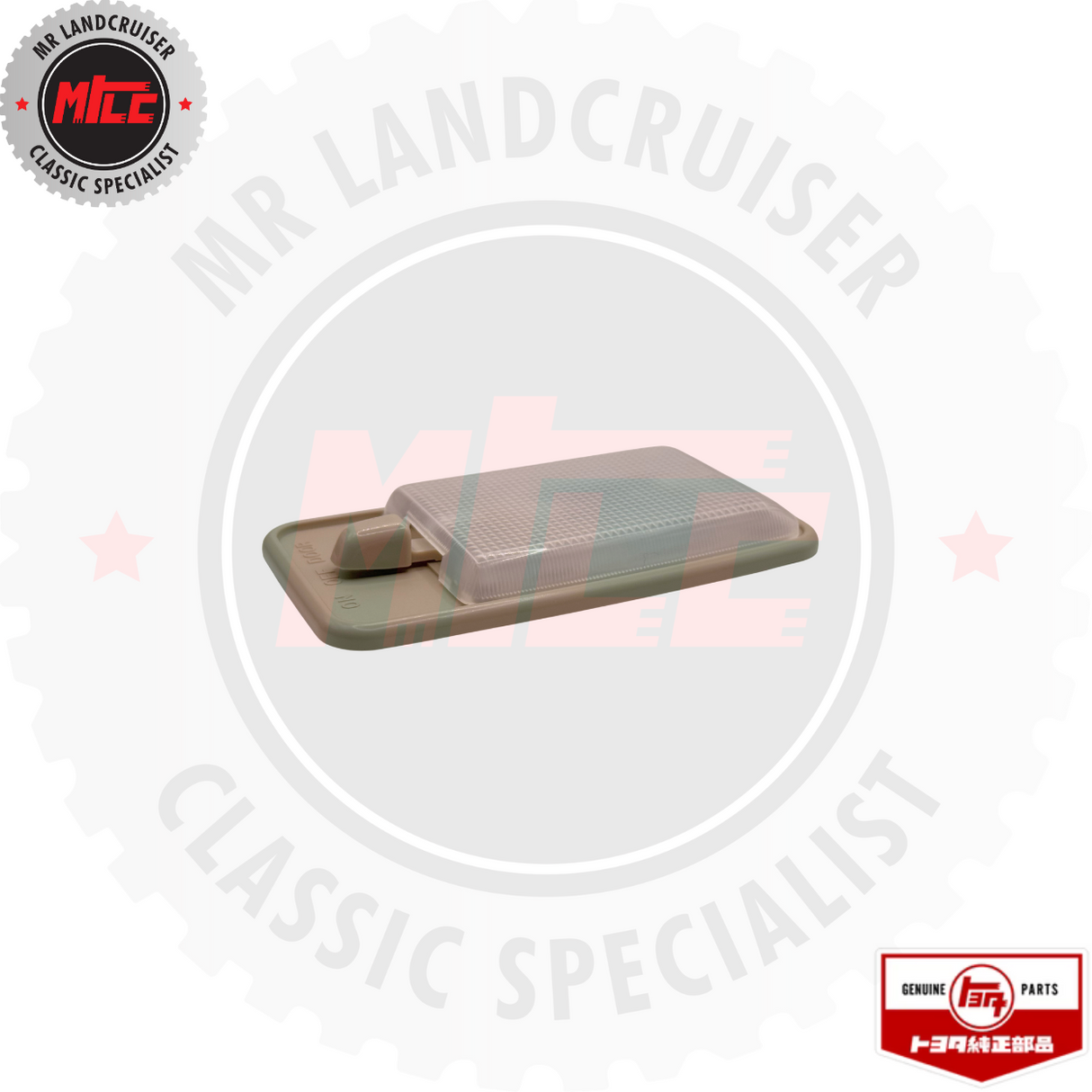 side view of Genuine Toyota Interior Lamp Assy suits 60 & 70 Series Landcruiser