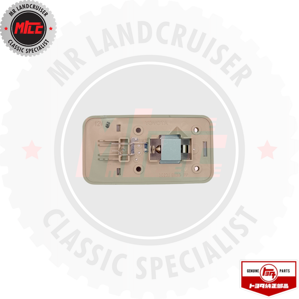 rear view of Genuine Toyota Interior Lamp Assy suits 60 & 70 Series Landcruiser