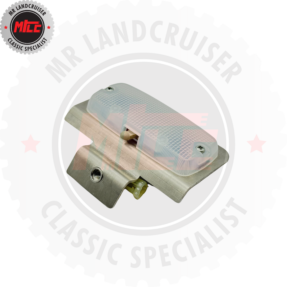 close up view of Genuine Toyota Lamp Assy with bracket suits 60 & 70 Series Landcruiser 12/1984 -