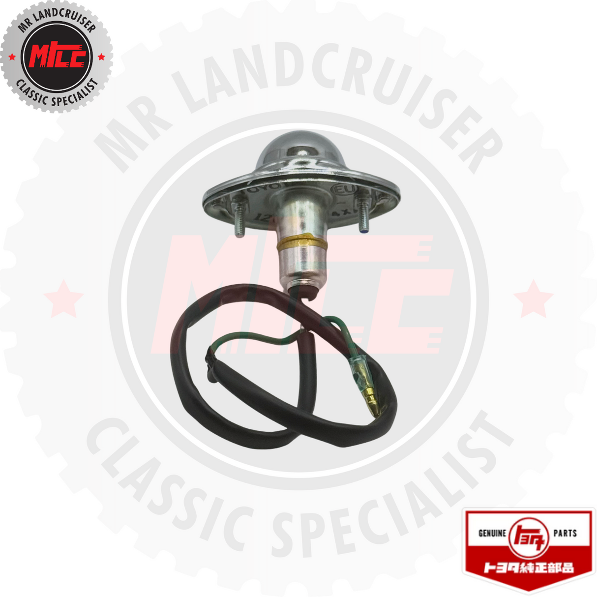 bottom view of Licence Plate Lamp Assy suits Toyota Landcruiser 40 Series