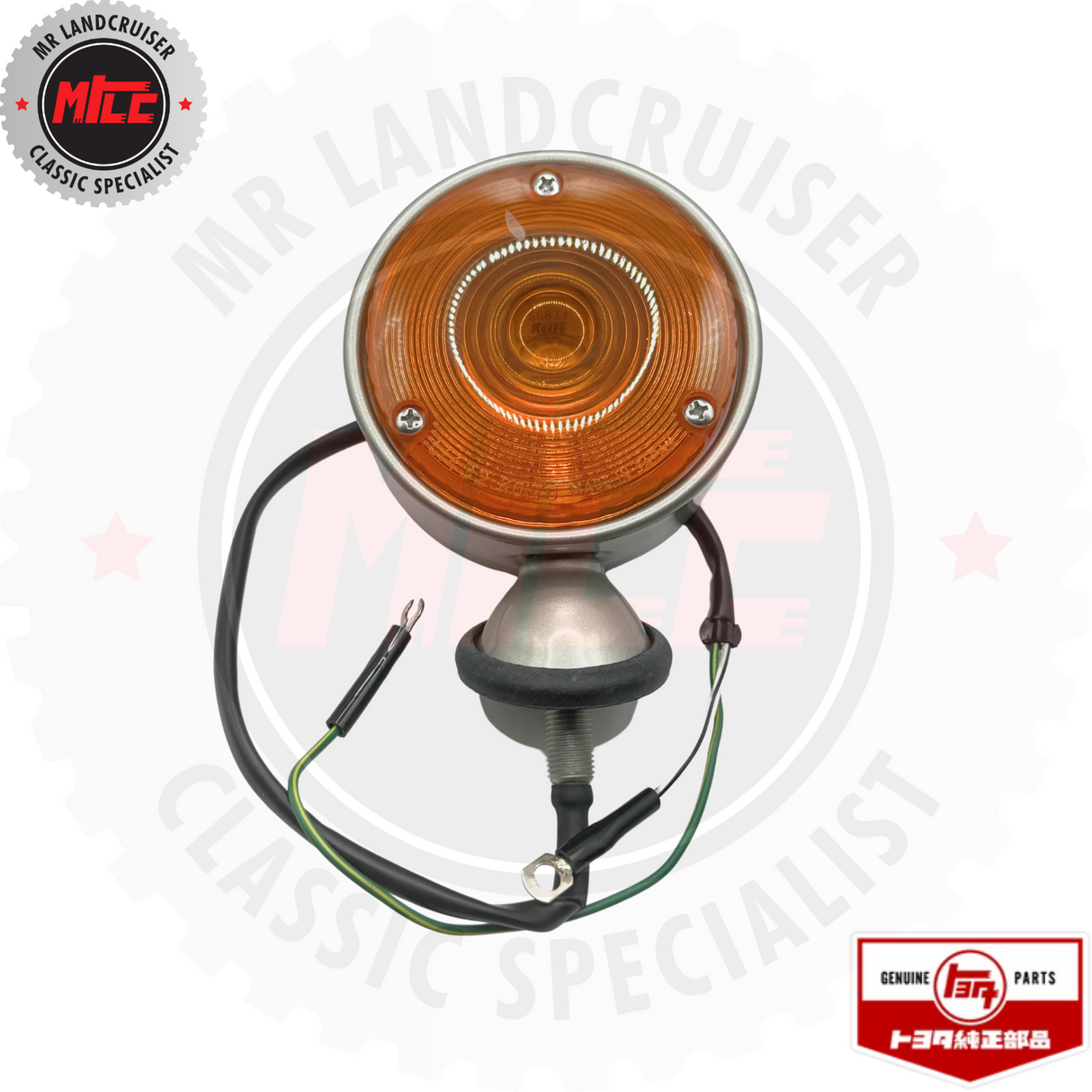 front view of Genuine Toyota Early Landcruiser Front Lamp Assy