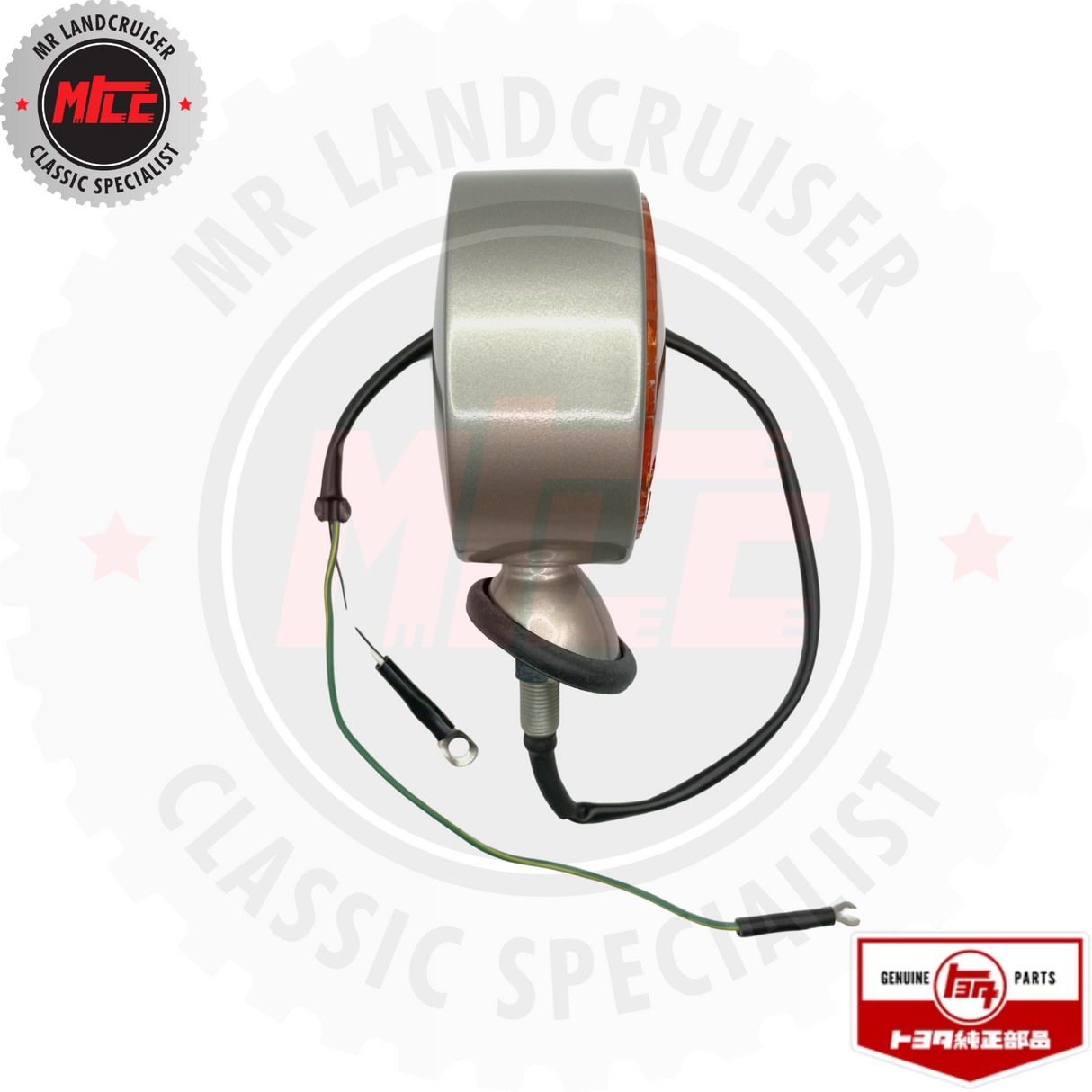 side view of Genuine Toyota Early Landcruiser Front Lamp Assy