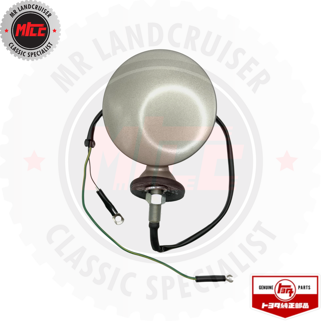 rear view of Genuine Toyota Early Landcruiser Front Lamp Assy