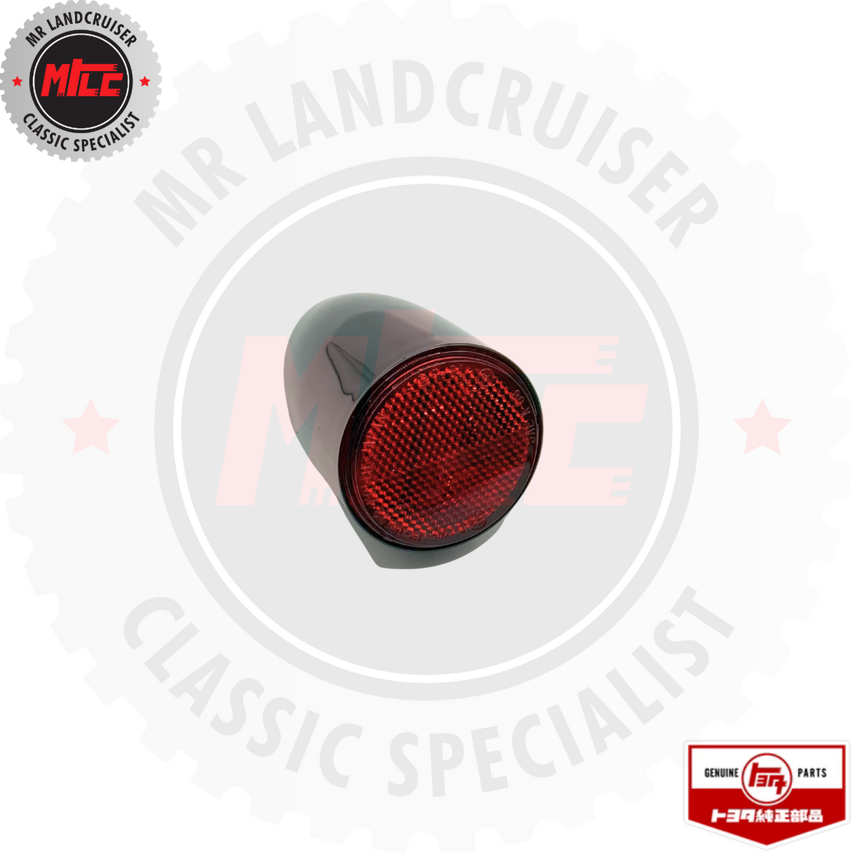 front top view of Genuine Toyota Reflector Reflex Black suits 40 Series Toyota Landcruiser 03/1969 - 12/1984