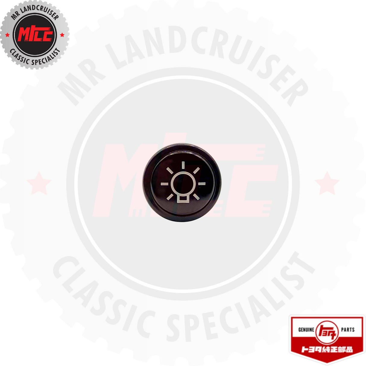 top view of Genuine Toyota Head Light Control Switch Knob