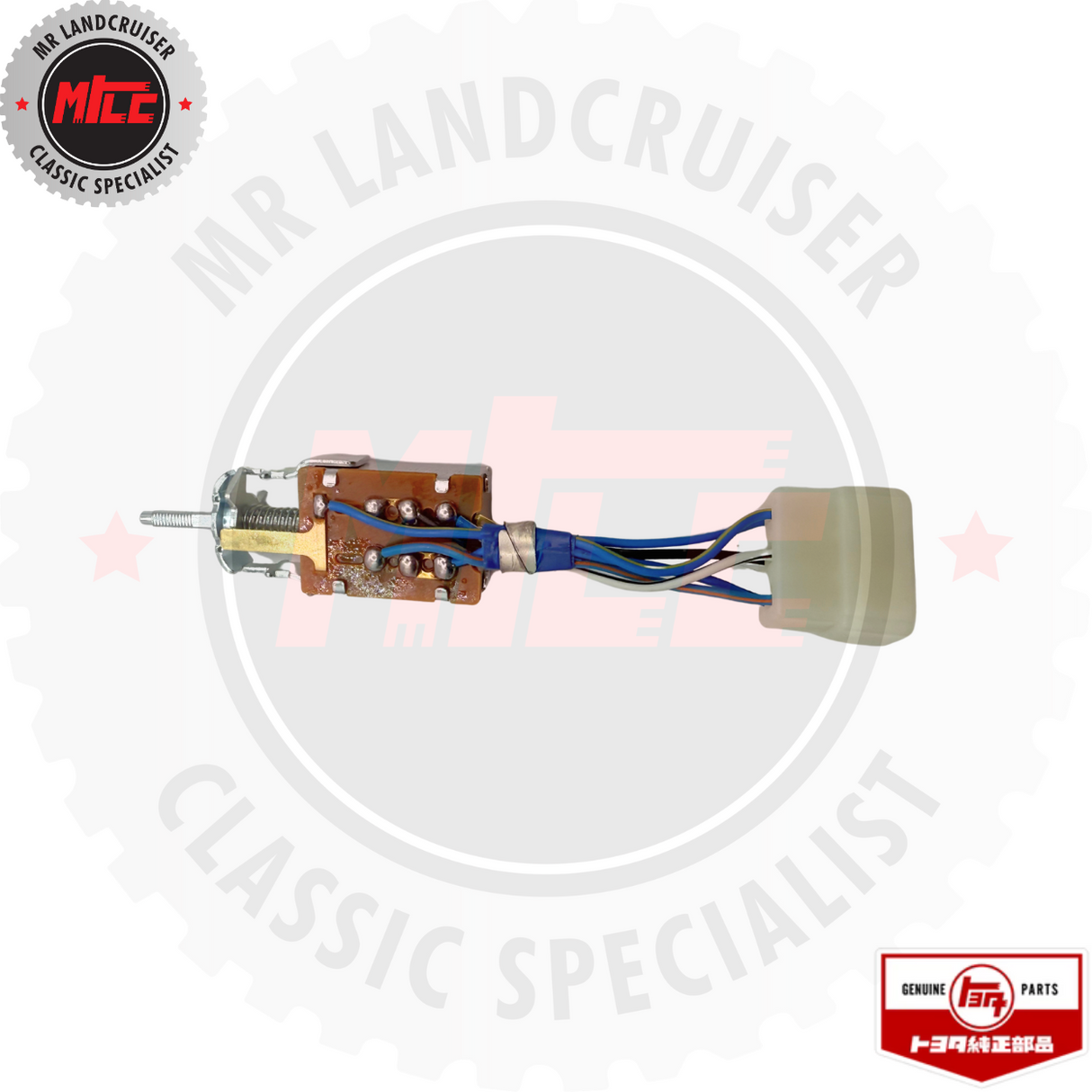 side view of Genuine 2 Pull Wiper Switch suits 40 Series Toyota Landcruiser 08/1980 - 03/1986