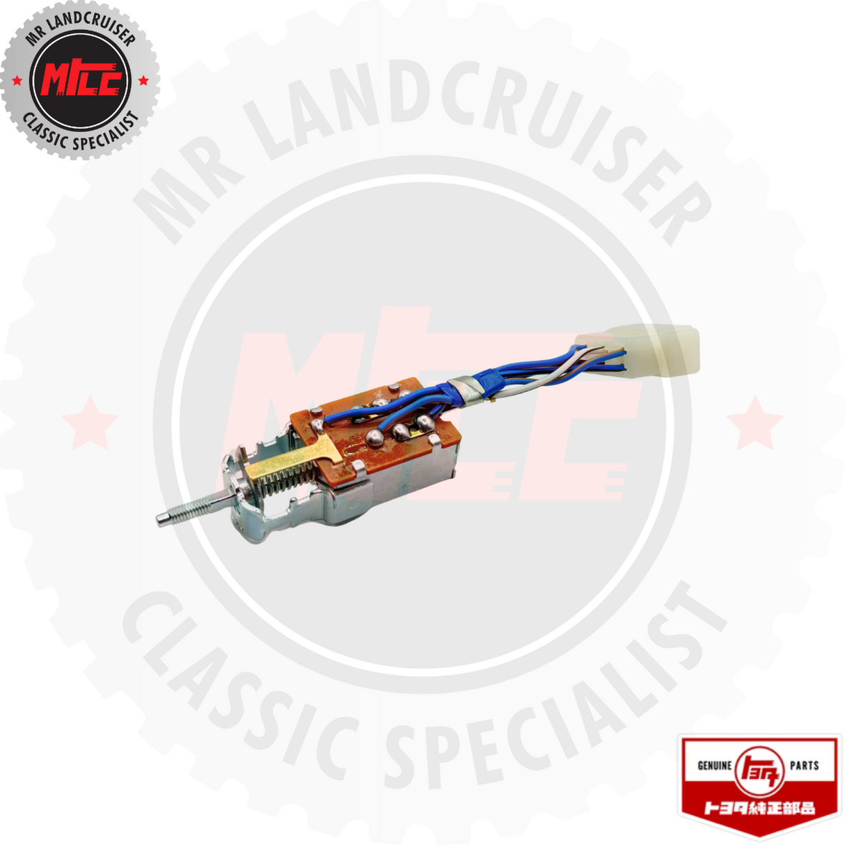 close up view of Genuine 2 Pull Wiper Switch suits 40 Series Toyota Landcruiser 08/1980 - 03/1986