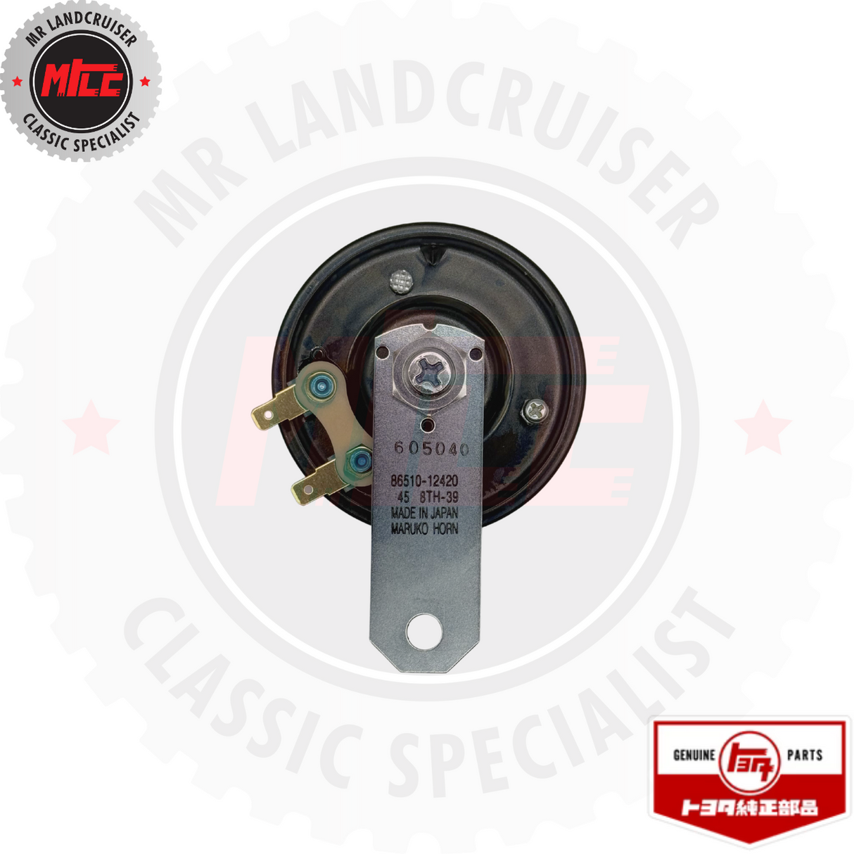 Rear view of Genuine Toyota high Pitched Horn