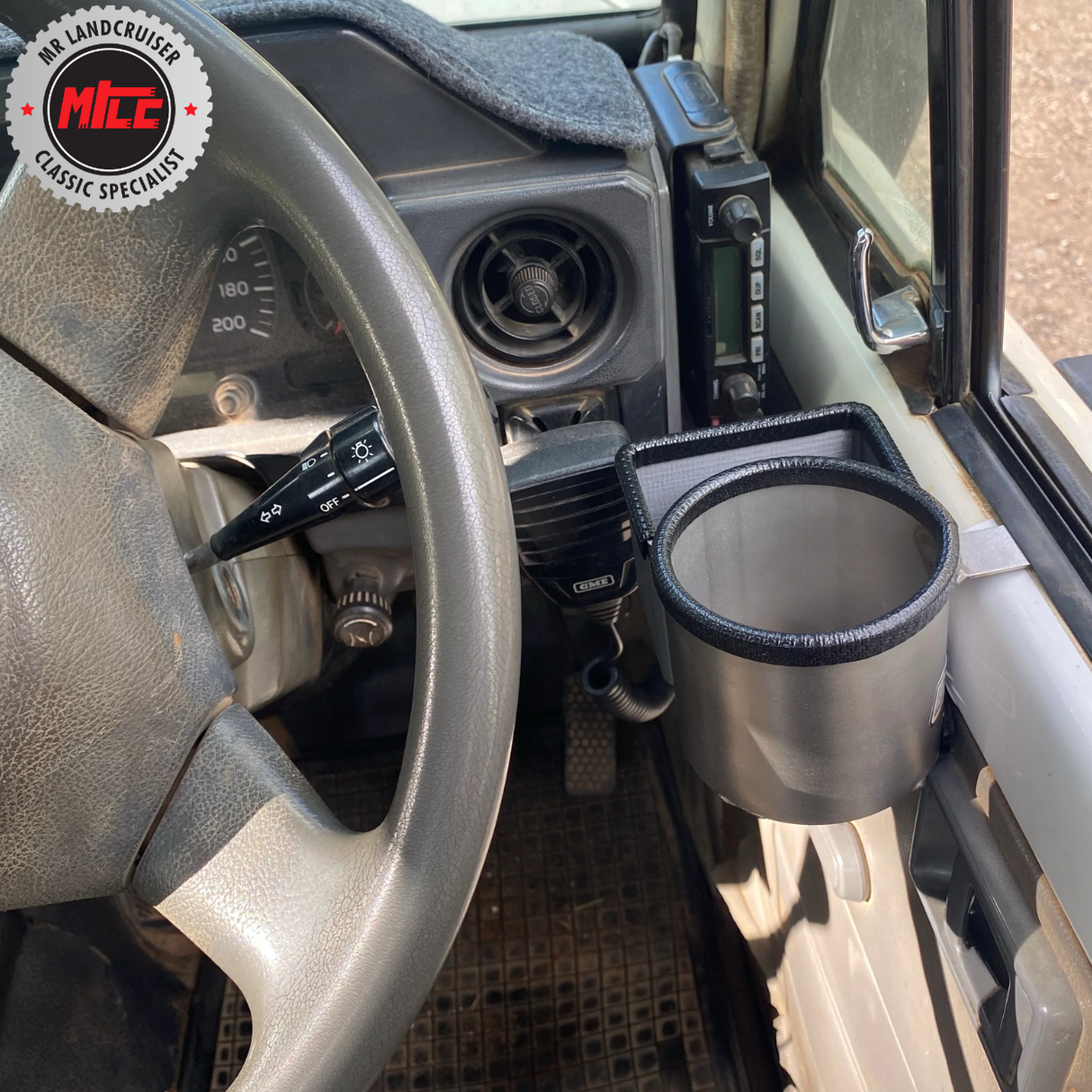 40 Series Double Cup Holder with Add-On Phone Holder