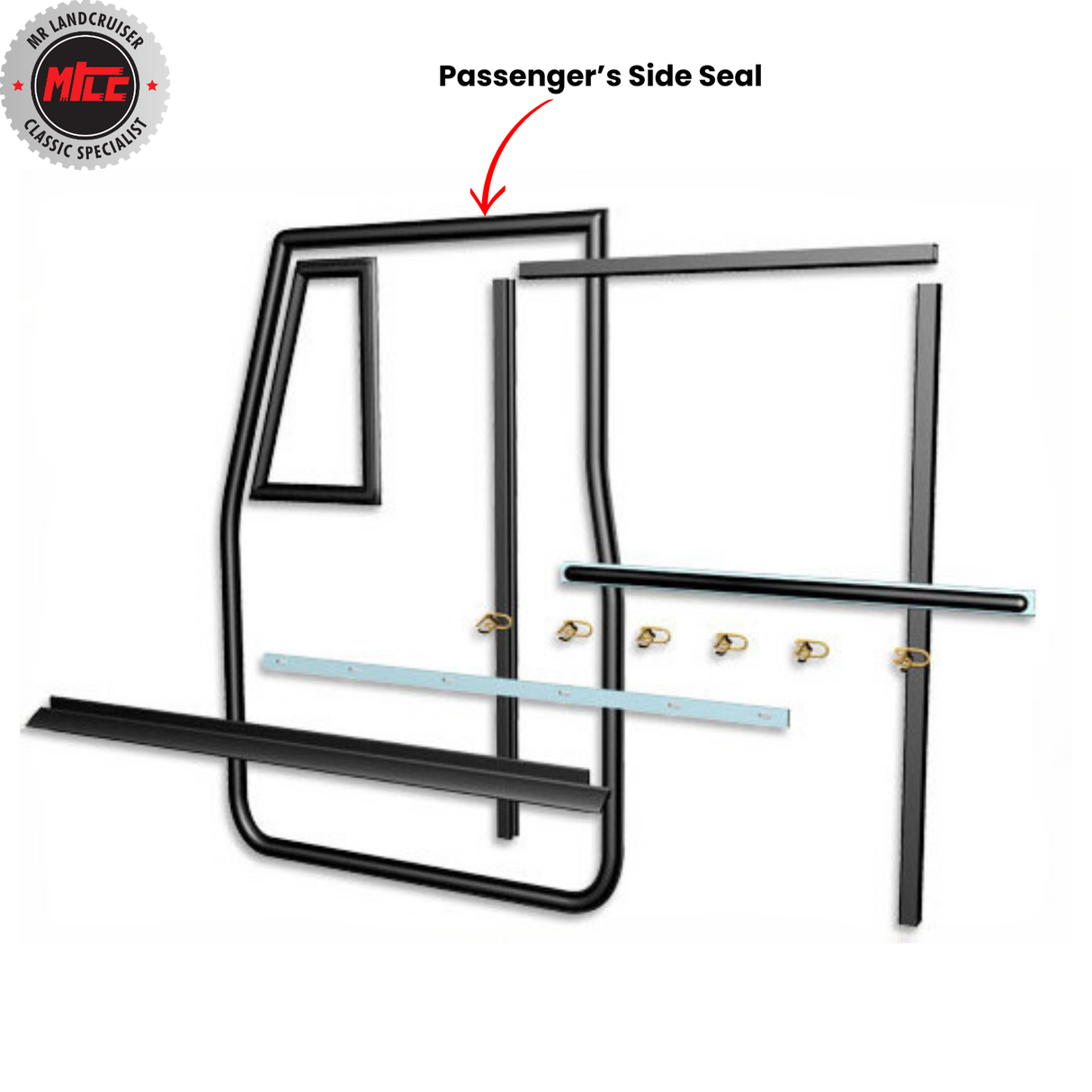 Left Side Early Door Weatherstrip Kit for Toyota Landcruiser