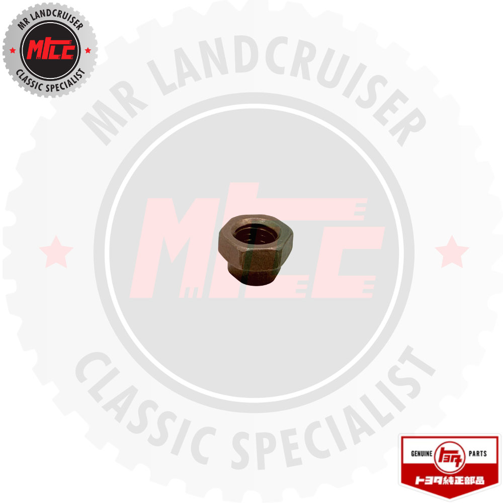 Brown metal nut on a white background with 'MR Landcruiser' and 'MIE' branding.