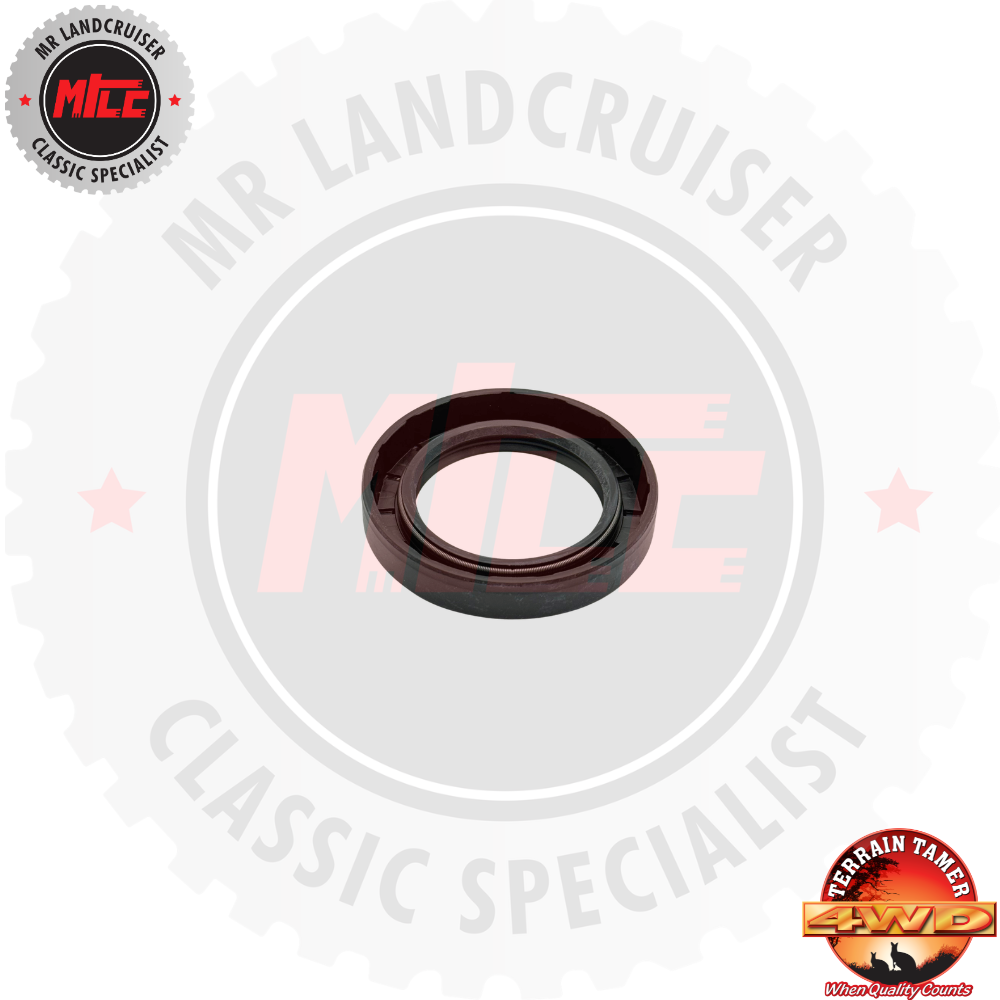 bottom view of Timing Case Seal F 2F suits 40 & 60 Series Toyota Landcruiser