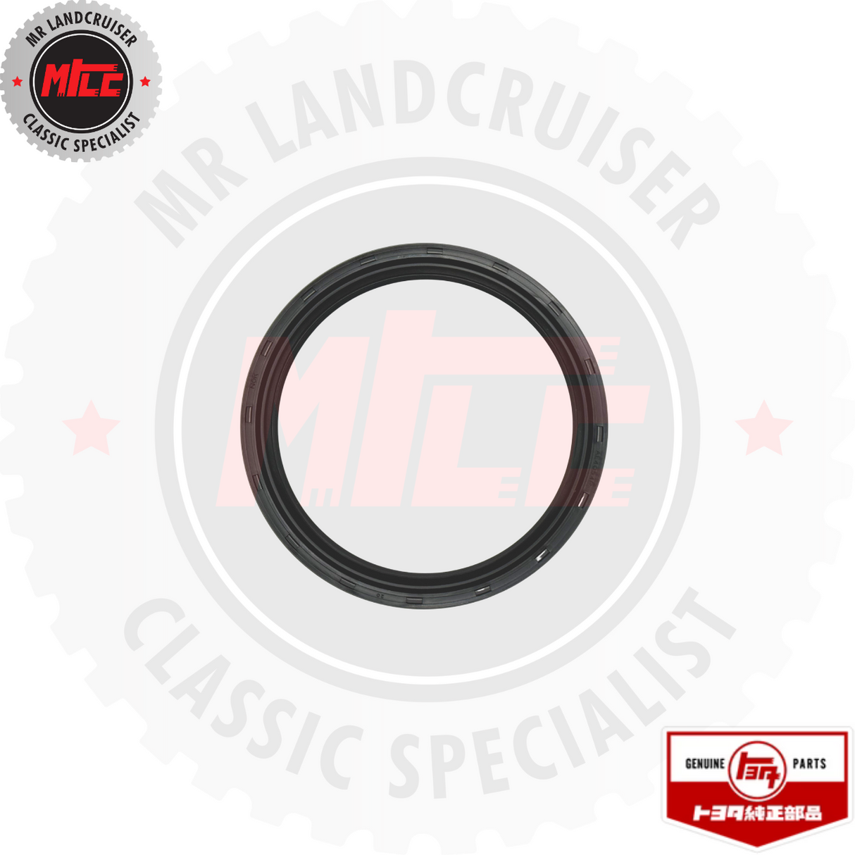 Top View of Genuine Toyota Oil Seal Rear Main F 2F suits 40, 60, & 70 Series Landcruiser