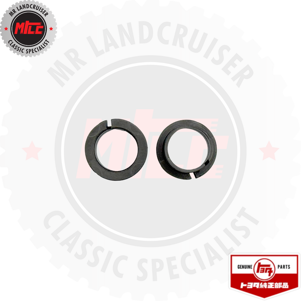 top view of Genuine Toyota Bush Brake Pedal Shaft suits 60 & 70 Series Landcruiser