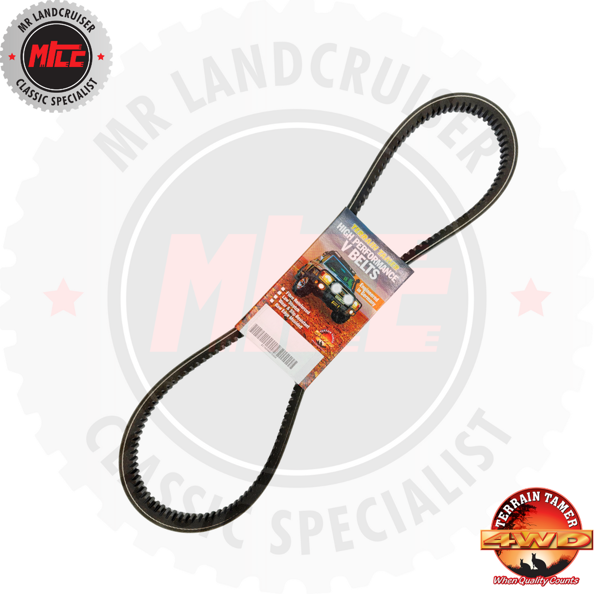 V Fan Belt suits 40 60 & 70 Series Toyota Landcruiser with branding