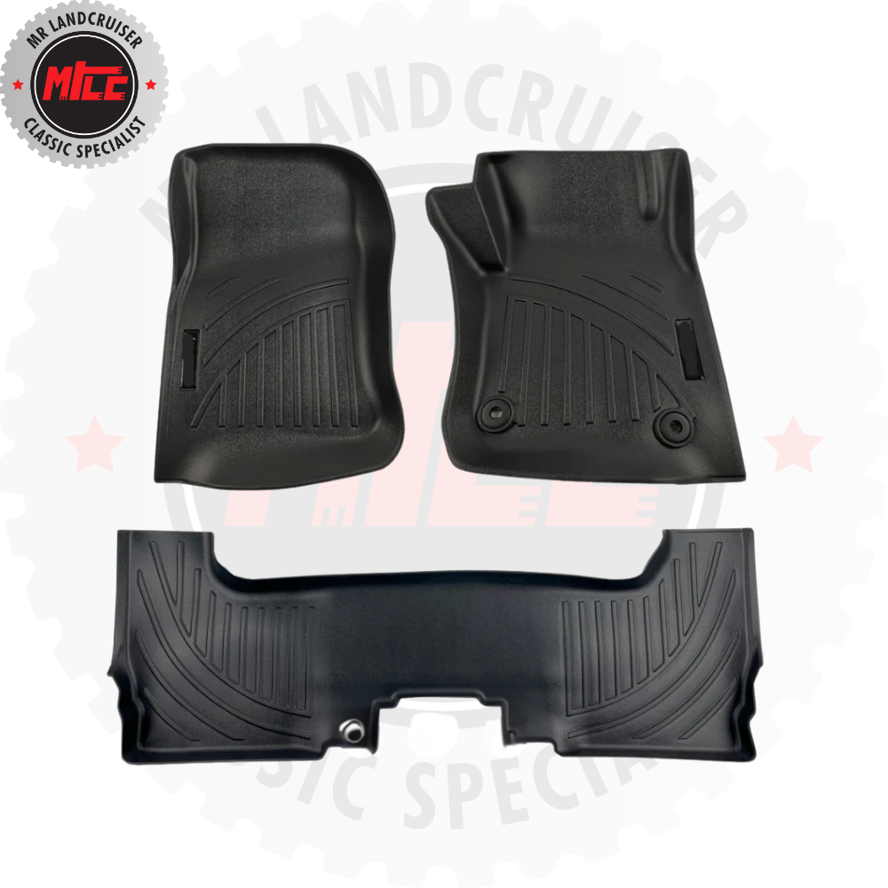 ABS Floor Mats to suit 79 Series Dual Cab 76 Toyota Landcruiser