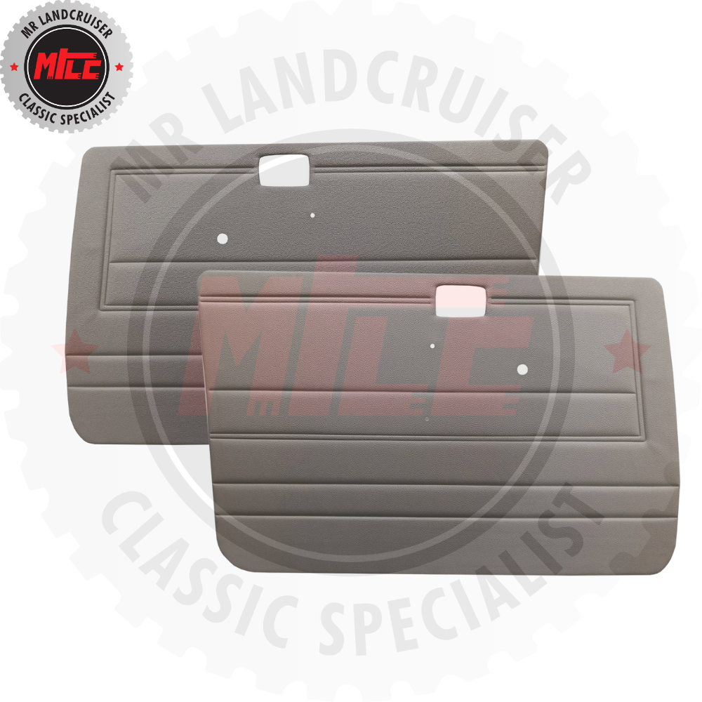 Brown Door Card Set Aftermarket (LH & RH) suits 70 Series Toyota Landcruiser