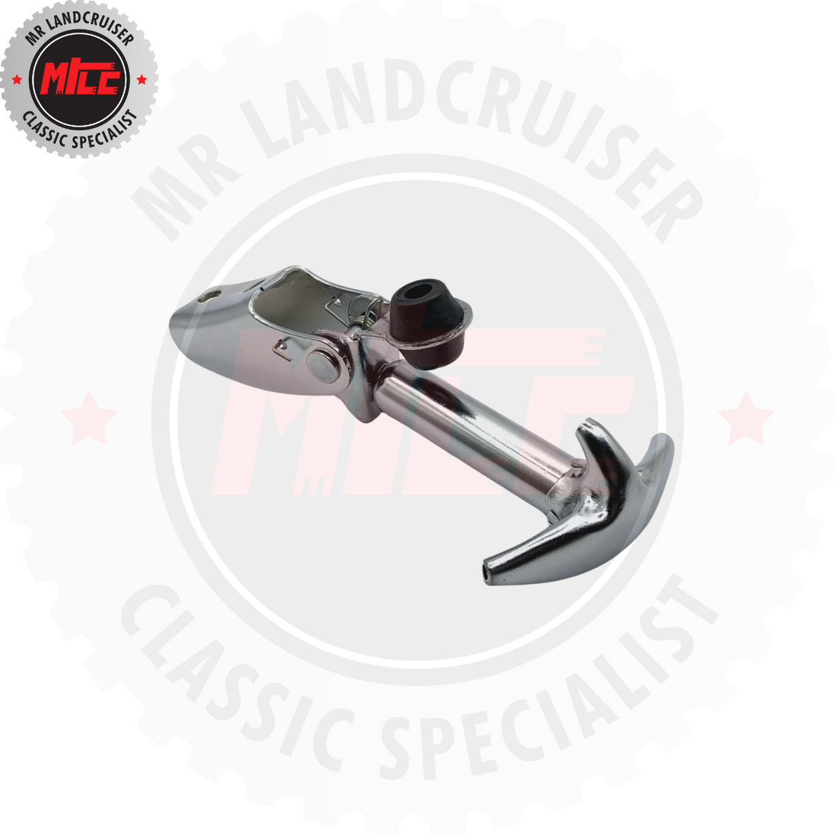 Side angle view of Bonnet Latch suits 40 Series Toyota Landcruiser